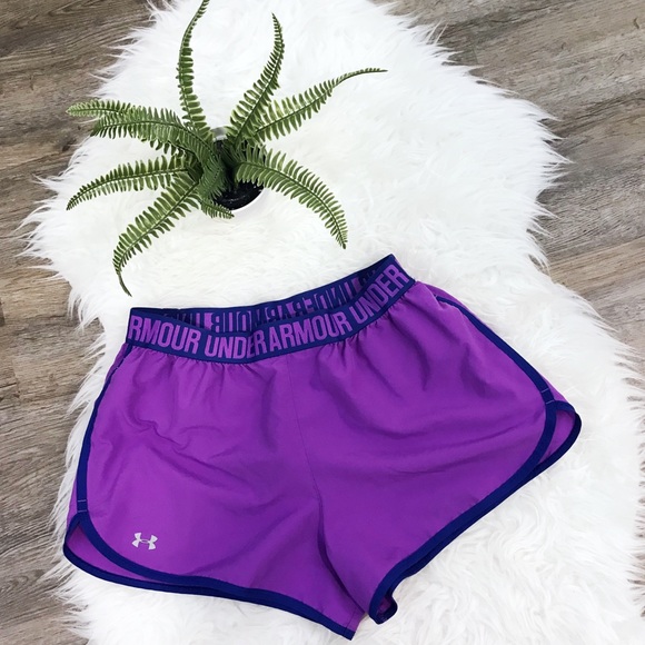 Under Armour Pants - [Under Armour] Purple Running Shorts